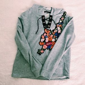 floral hoodie